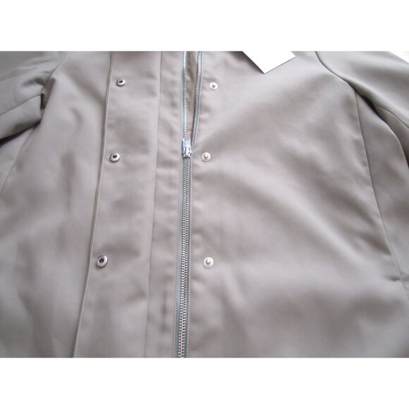 New Women Theory Full Zip Button Snap Pale Green Nylon Jacket Sz S (WS69) - Picture 9 of 11